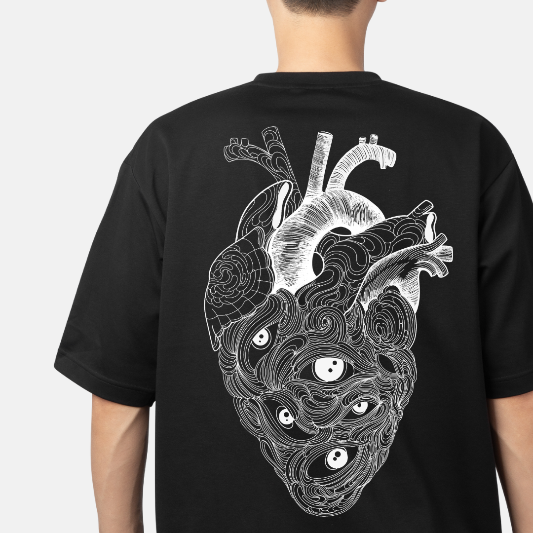 All-Seeing Heart Graphic T-Shirt