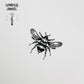 Bee Temporary Tattoo 3"