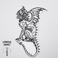 Gargoyle Temporary Tattoo 4”
