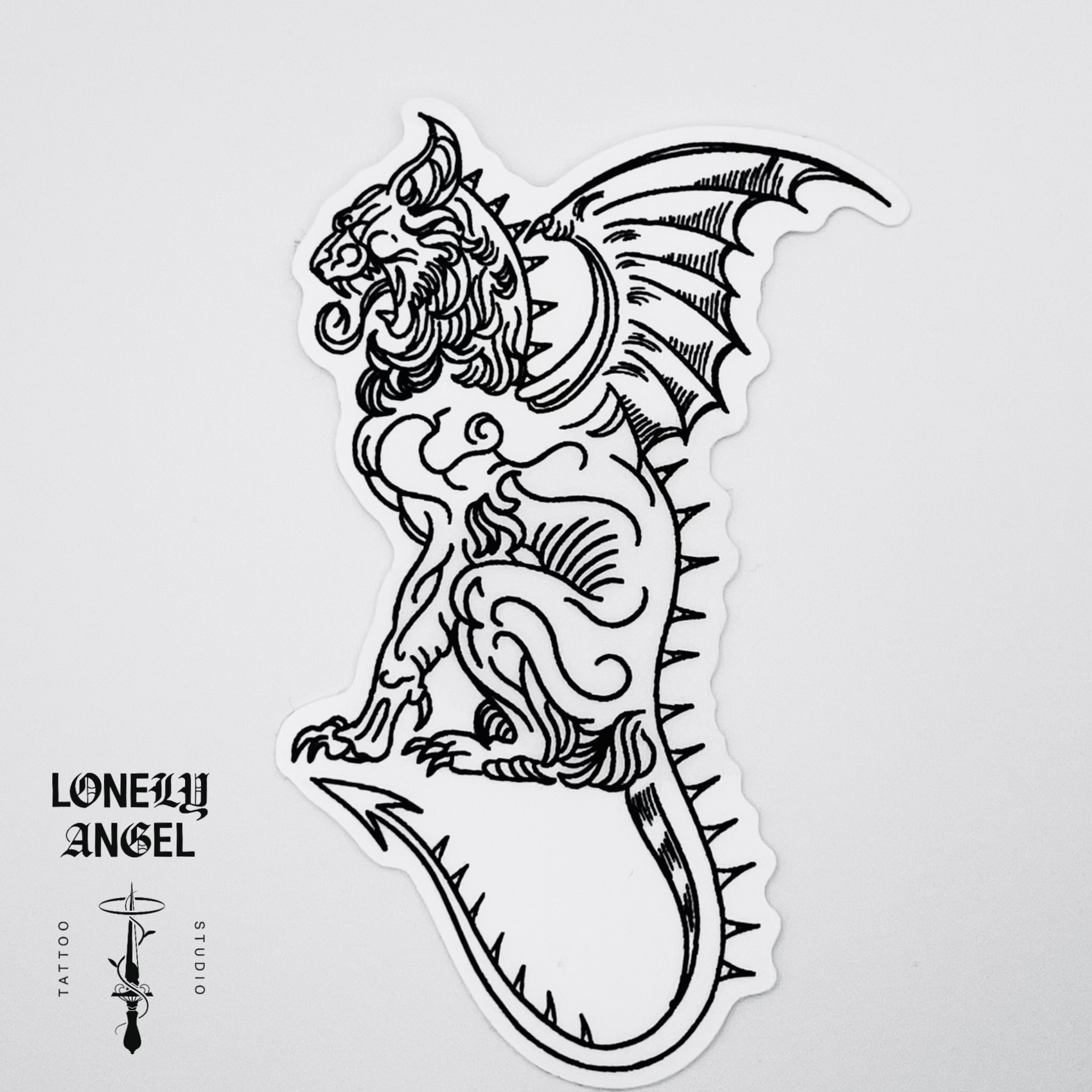 Gargoyle Temporary Tattoo 4”