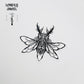 Gothic Beetle Temporary Tattoo 4"