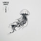 Jellyfish Temporary Tattoo 4"