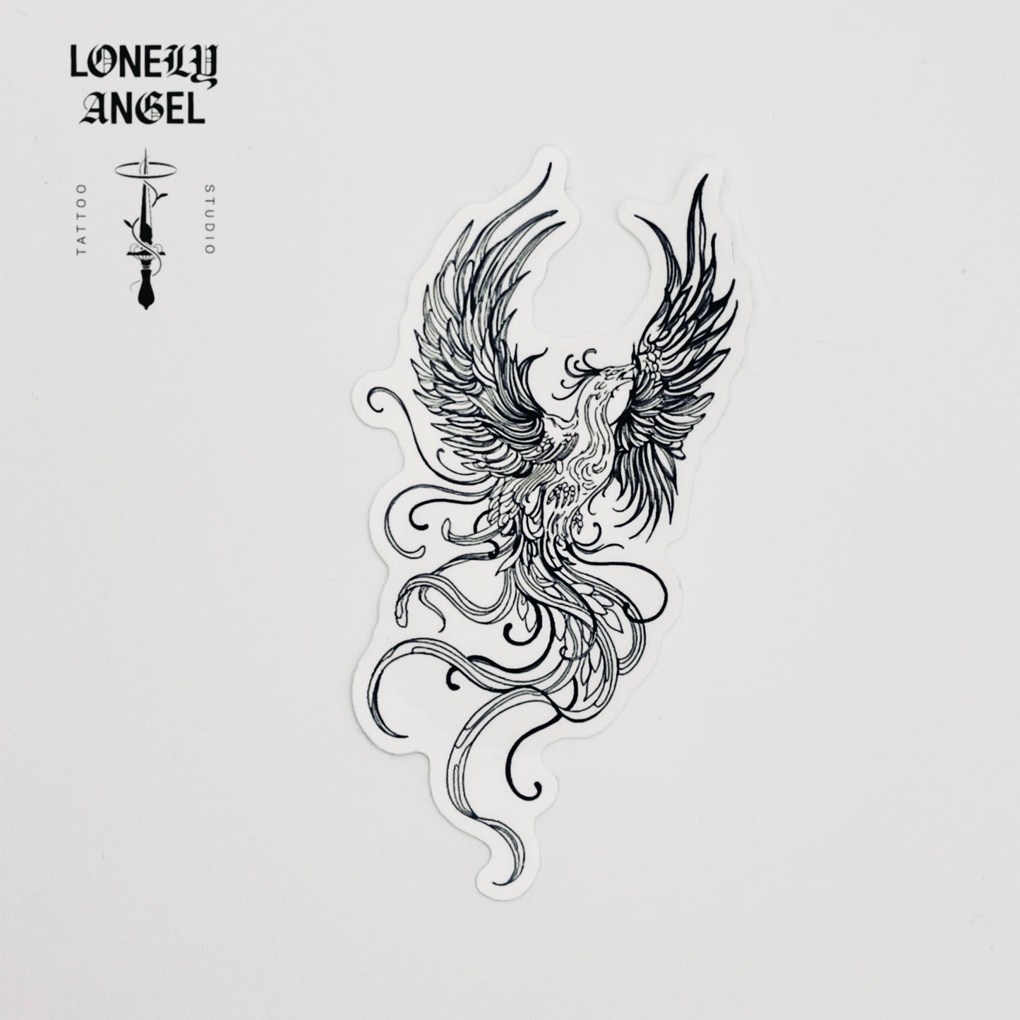 Phoenix Temporary Tattoo 4"