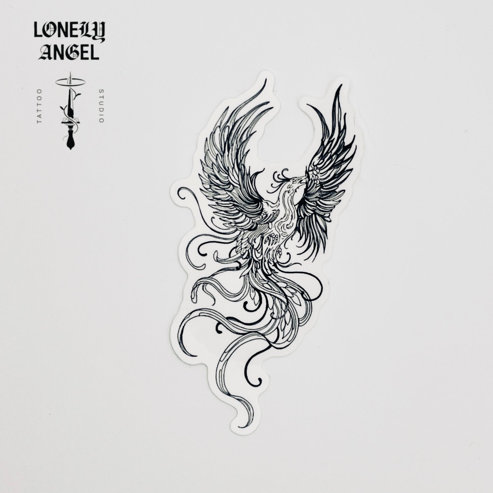 Phoenix Temporary Tattoo 4"