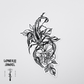 Scorpion Temporary Tattoo 4”