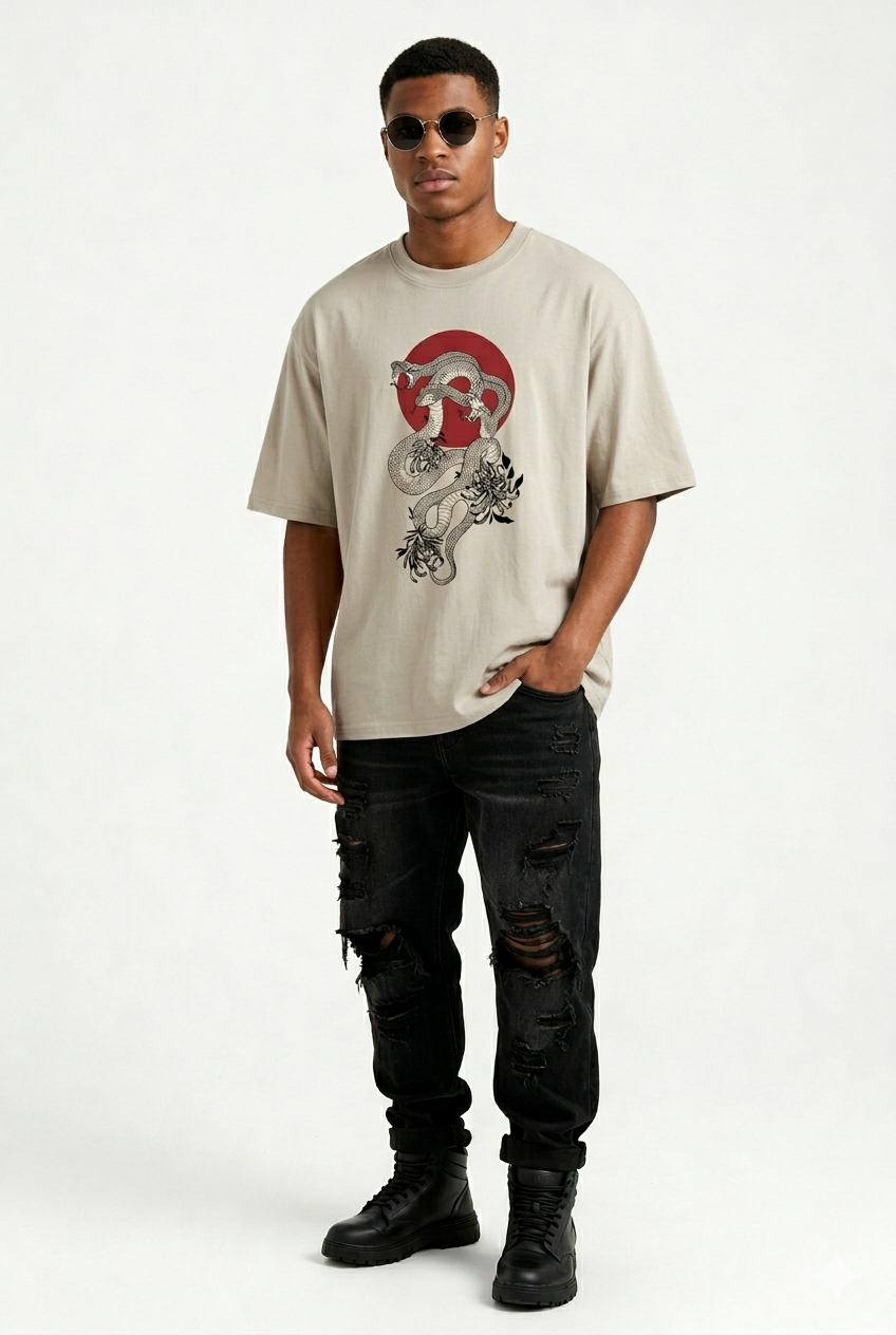 Three-headed Snake Graphic Tee