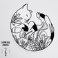 Tatted Cat Temporary Tattoo 5”
